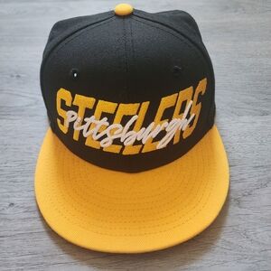 New Era NFL Pittsburgh Steelers Youth Flat Brim Hat